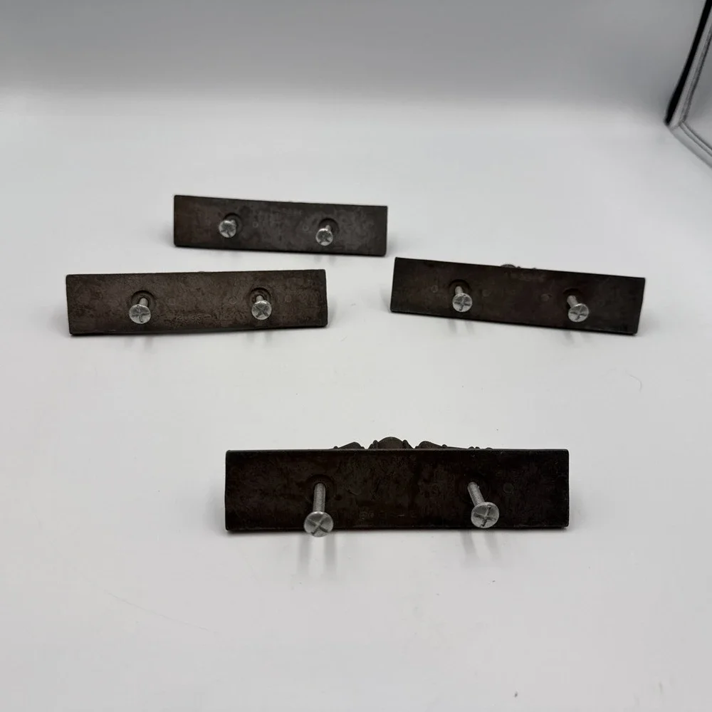 Set Of 4 Antique Brass Drawer Pulls 5